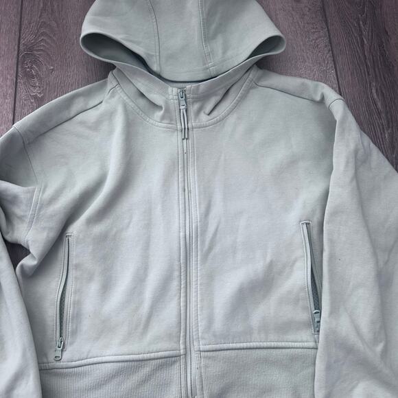 Old Navy Girls Dynamic Fleece Hoodie - Pale Grass - L (10/12) - Picture 3 of 5